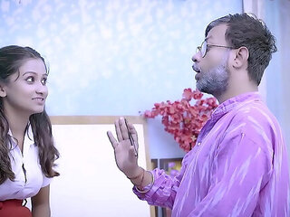 Hindi lady doctor shruti bhabhi Romance with patient boy in blue saree hot scene