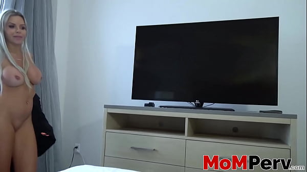 Busty blonde stepmom Nina Elle desires stepsons BBC